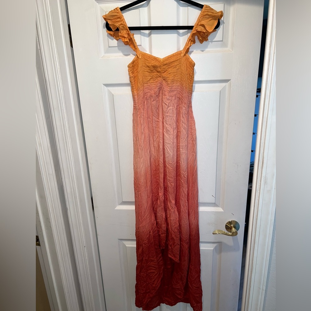 Ombré High Low Dress
